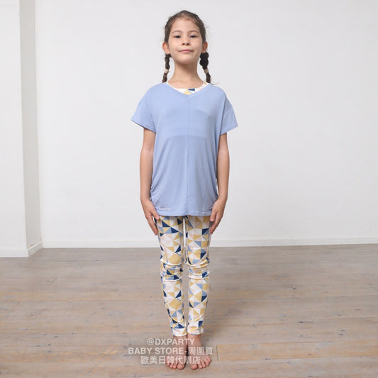 Japanese YOGA children's clothing small pattern leggings 110-150cm girls' children's yoga series 