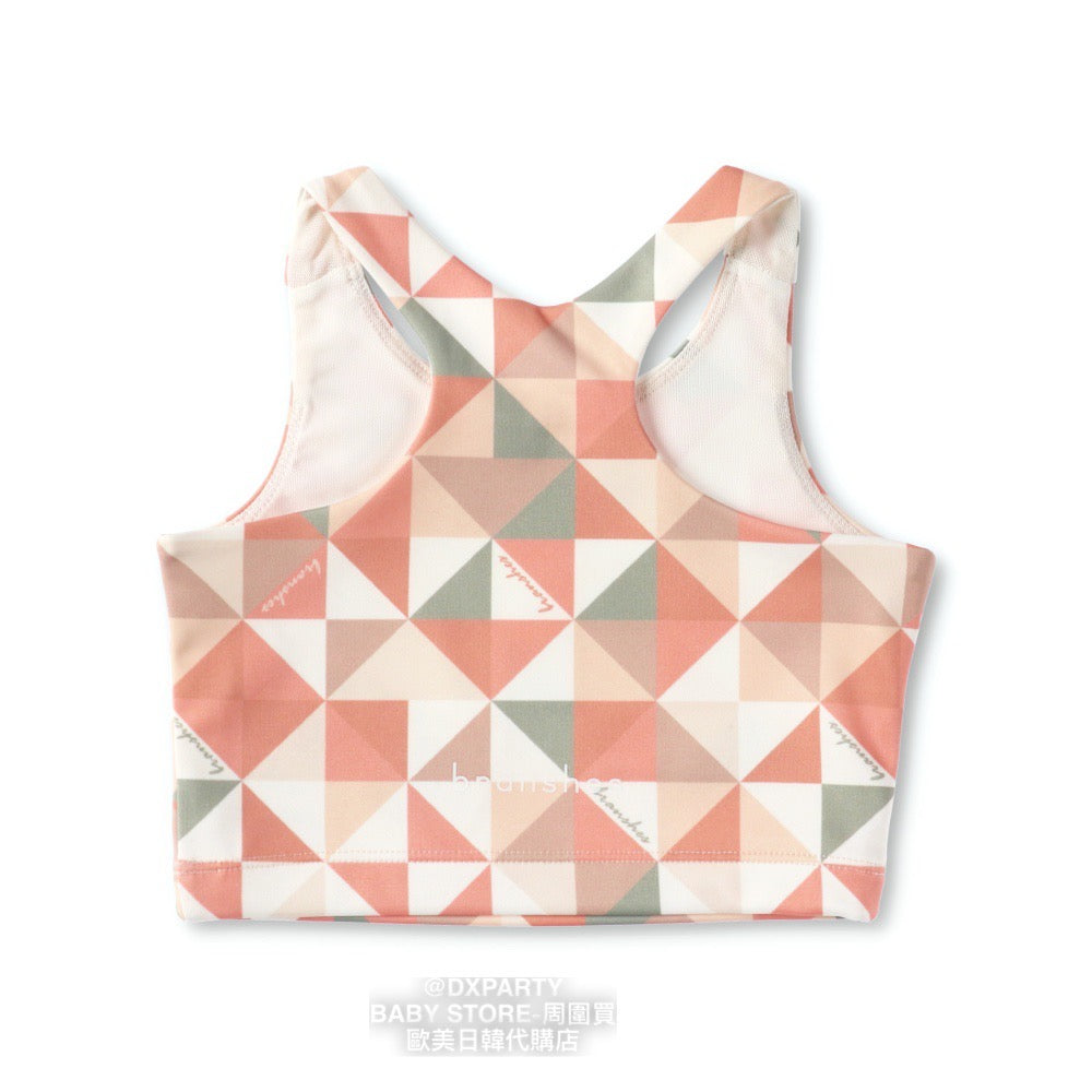Japanese Children's Yoga Geometric Pattern Top 110-150cm Girls' Yoga Series 