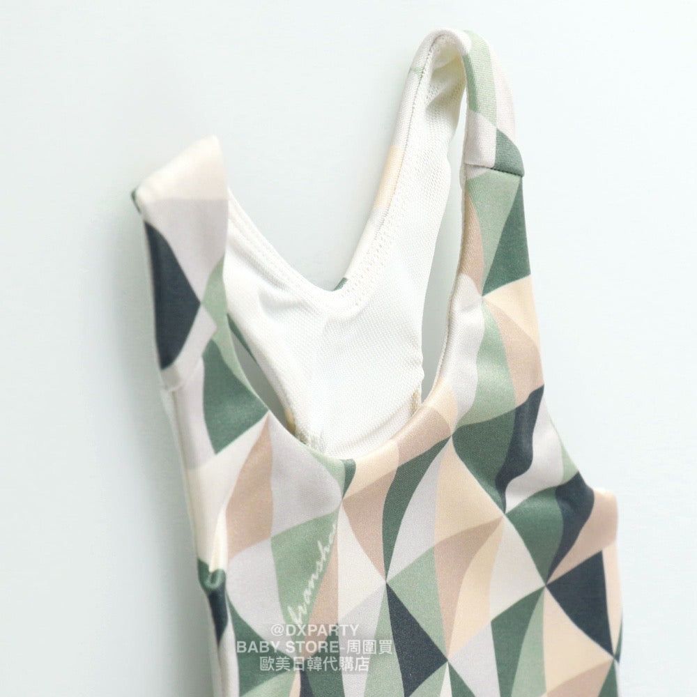 Japanese Children's Yoga Geometric Pattern Top 110-150cm Girls' Yoga Series 