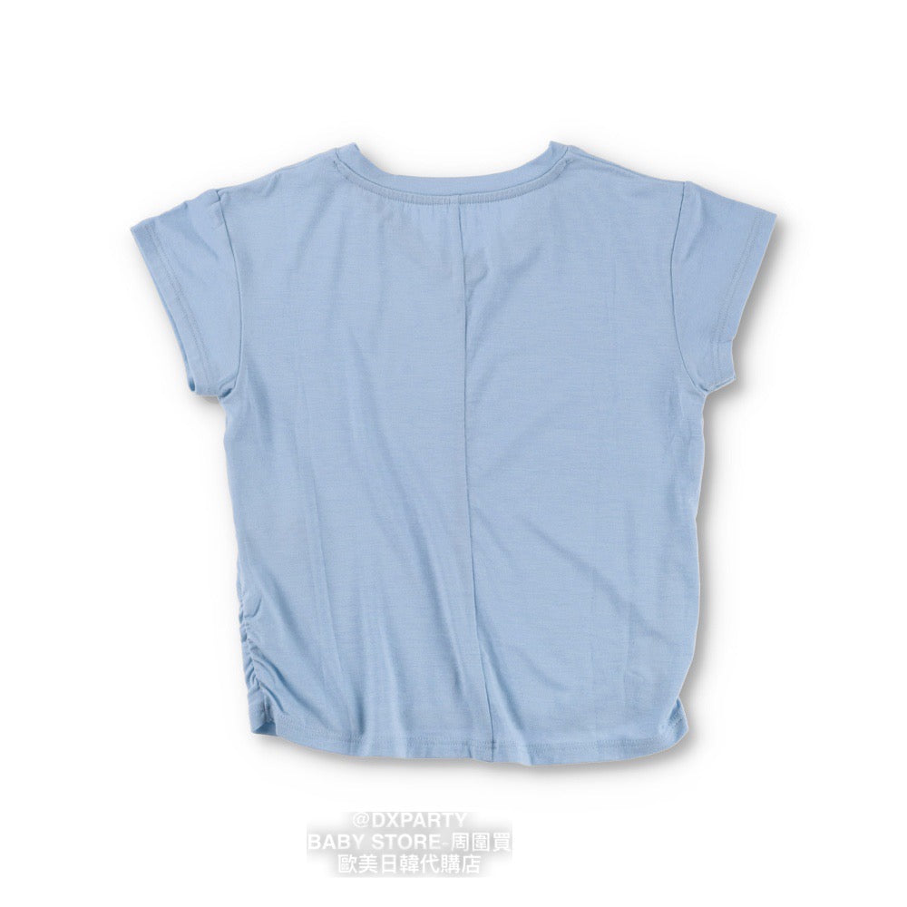 Japanese children's clothing YOGA pleated short-sleeved T-shirt 110-150cm girls' children's yoga series 
