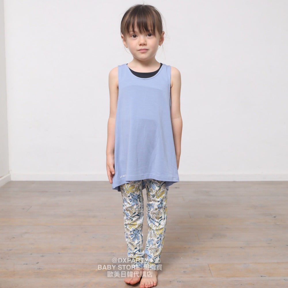Japanese Children's YOGA Pleated Vest 110-150cm Girls' Children's Yoga Series 