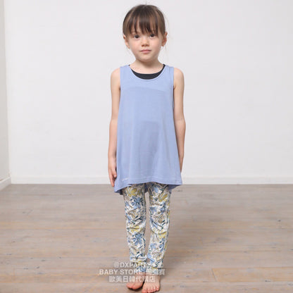 Japanese Children's YOGA Pleated Vest 110-150cm Girls' Children's Yoga Series 