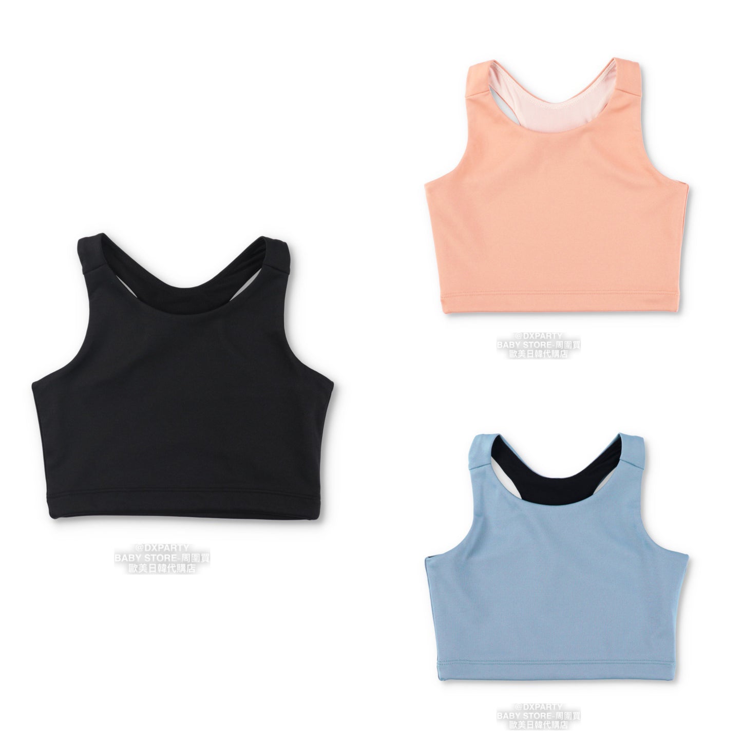 Japanese YOGA Solid Color Top 110-150cm Girls' Yoga Series 