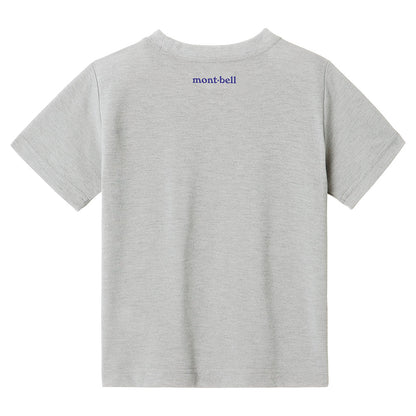 Mont-Bell UV-Proof/Quick-Dry/Odor-Suppressing Short-Sleeve T-Shirt (100-160cm) for Boys and Girls Summer