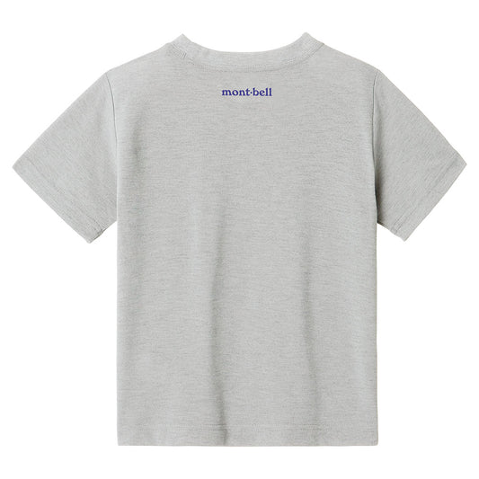Mont-Bell UV-Proof/Quick-Dry/Odor-Suppressing Short-Sleeve T-Shirt (100-160cm) for Boys and Girls Summer