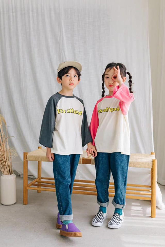 In stock - Korean autumn top Size 15 (140cm) - made in Korea