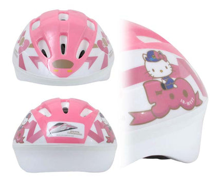 Shinkansen X Hello Kitty 500 Series Children's Safety Helmet Directly from Japan 